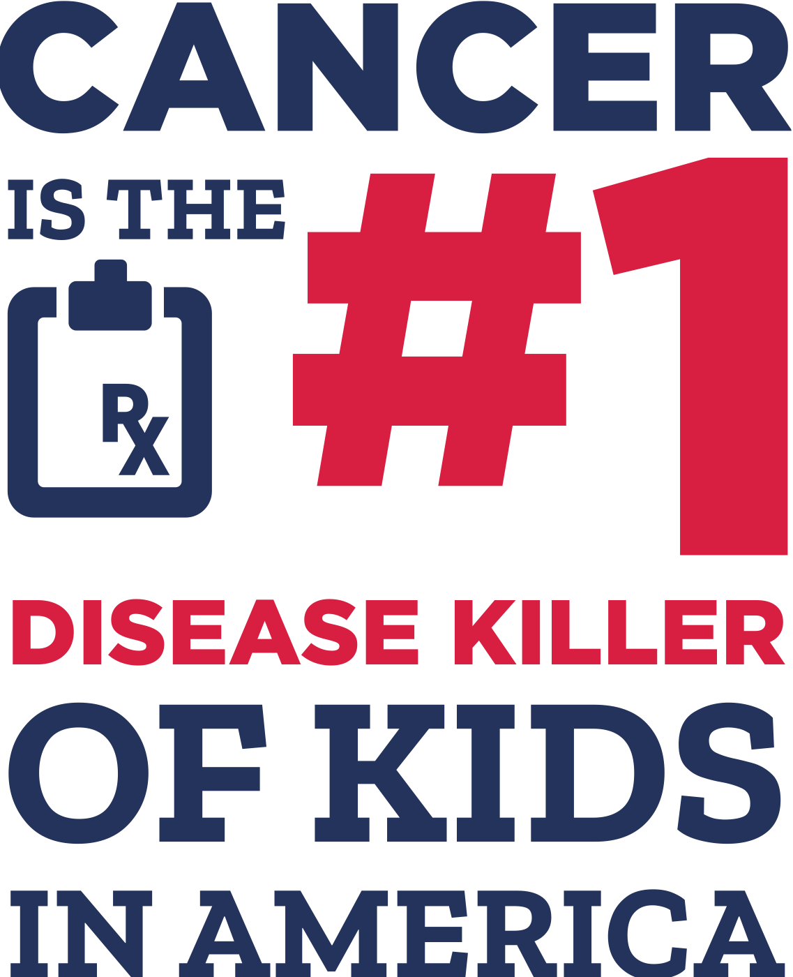 Cancer is the #1 disease killer of kids in America