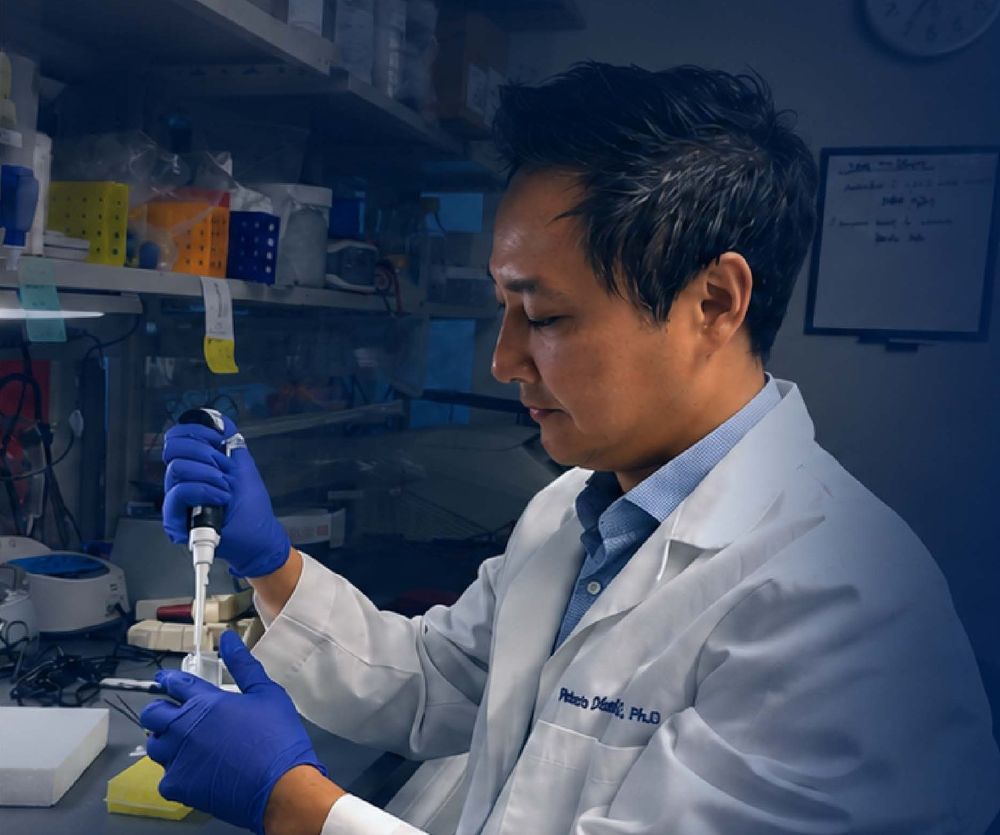 A Rally-funded researcher at work in the lab