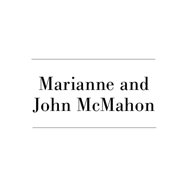 Marianne and John McMahon