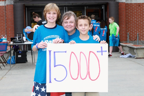 Jennifer Dawson coordinates Lost Mountain Middle School's 4 Quarters 4 Research campaign to fulfill a promise to a former student, Rally Kid Tyler.