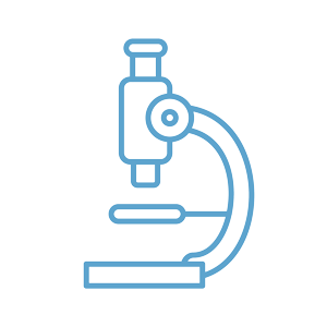 Research microscope icon