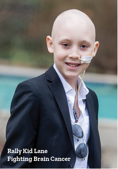 Rally Kid Lane, fighting brain cancer
