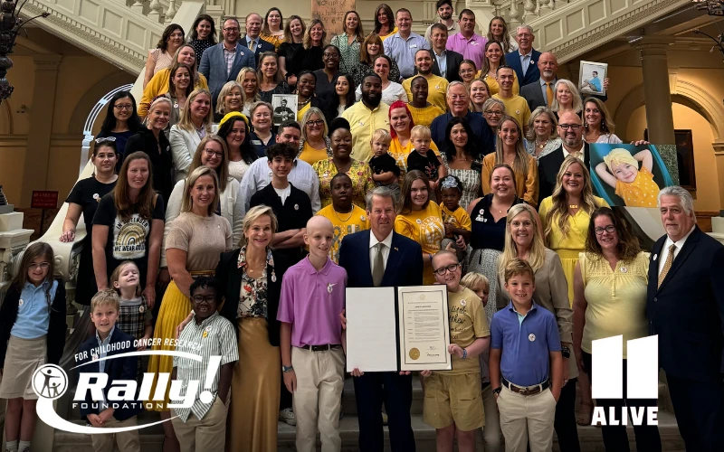 Rally Foundation For Childhood Cancer Research Honors Childhood Cancer Awareness at Georgia’s State Capitol