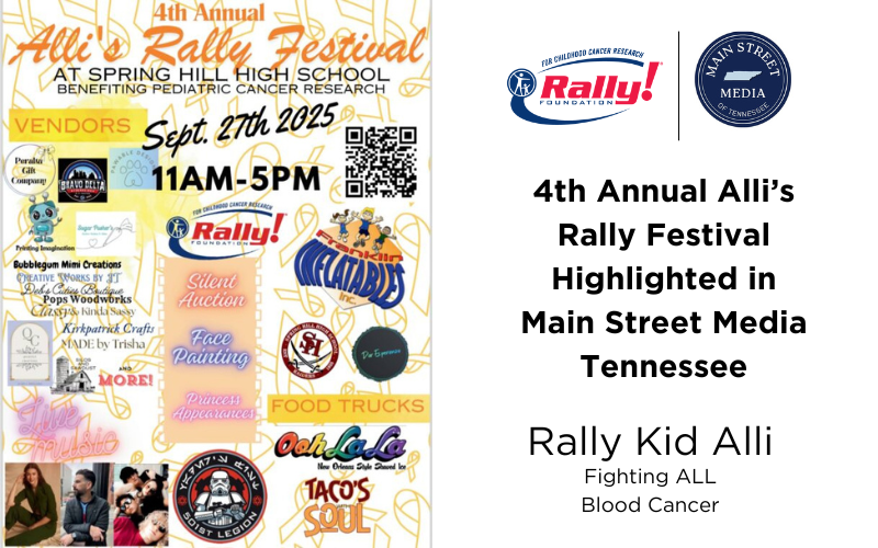 Alli’s Rally Festival Highlighted by Main Street Media Tennessee